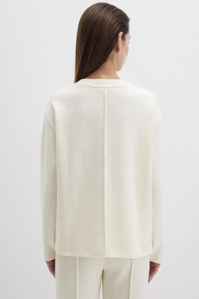 Kadın Uzun Kollu Modelli Penye 1613599-80194 Ekru 