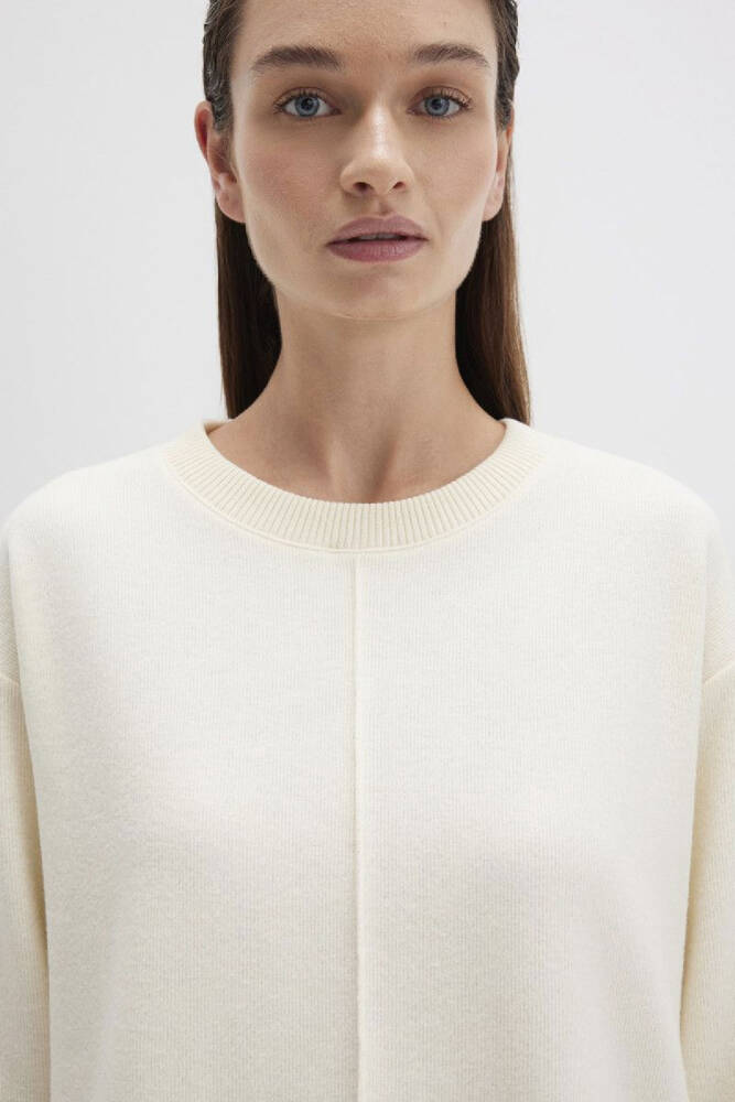Kadın Uzun Kollu Modelli Penye 1613599-80194 Ekru 