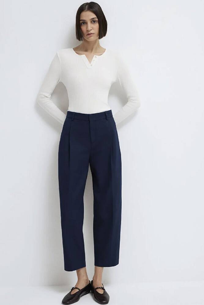 Kadın Uzun Kollu Modelli Penye 1613756-70057 Beyaz 