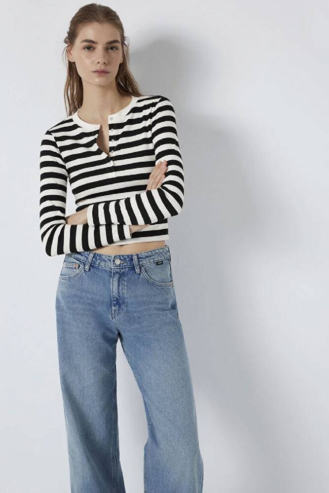 Kadın Uzun Kollu Modelli Penye 1613767-85407 Siyah 