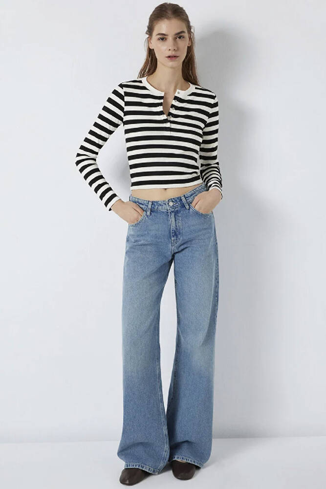 Kadın Uzun Kollu Modelli Penye 1613767-85407 Siyah 