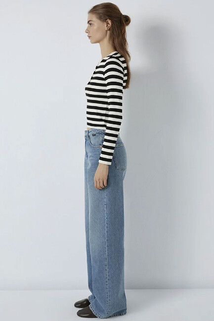 Kadın Uzun Kollu Modelli Penye 1613767-85407 Siyah - Thumbnail