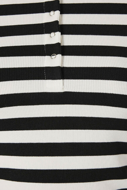 Kadın Uzun Kollu Modelli Penye 1613767-85407 Siyah - Thumbnail