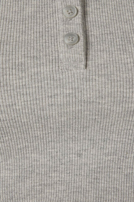 Kadın Uzun Kollu Modelli Penye 1613768-80196 Gri - Thumbnail