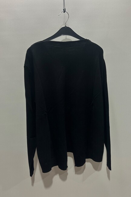 Kadın V Yaka Bluz 23K0659K1 Siyah (2)