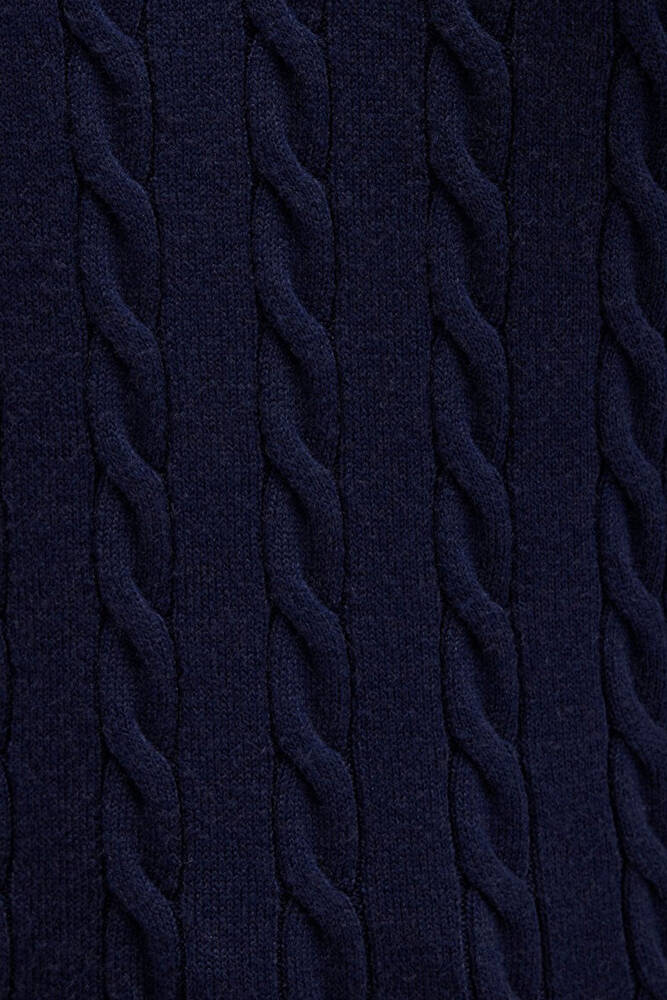 Kadın V Yaka Kazak 1710340-84371 Lacivert 