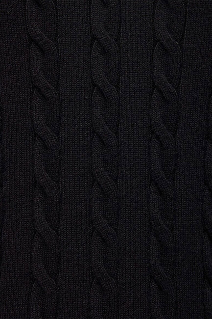 Kadın V Yaka Kazak 1710340-900 Siyah - Thumbnail