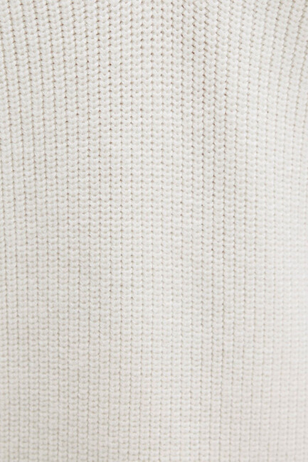 Kadın V Yaka Kazak 1710705-70057 Beyaz - Thumbnail