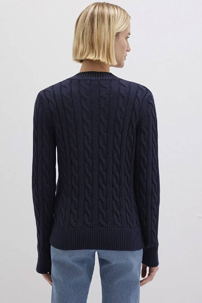 Kadın V Yaka Kazak 1710720-89101 Lacivert 