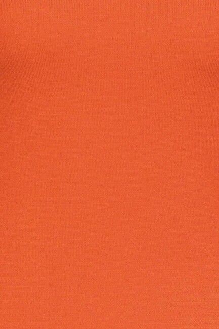 Kadın V Yaka Kazak 25K0778K1 Turuncu - Thumbnail