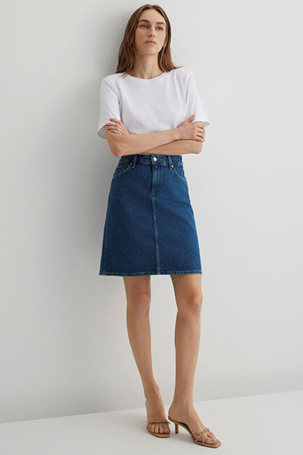 Kadın Valerie Denim Etek 1319833709 Mavi (1)