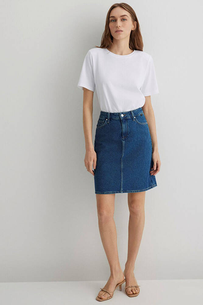 Kadın Valerie Denim Etek 1319833709 Mavi 