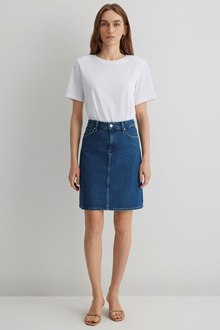 Kadın Valerie Denim Etek 1319833709 Mavi (3)