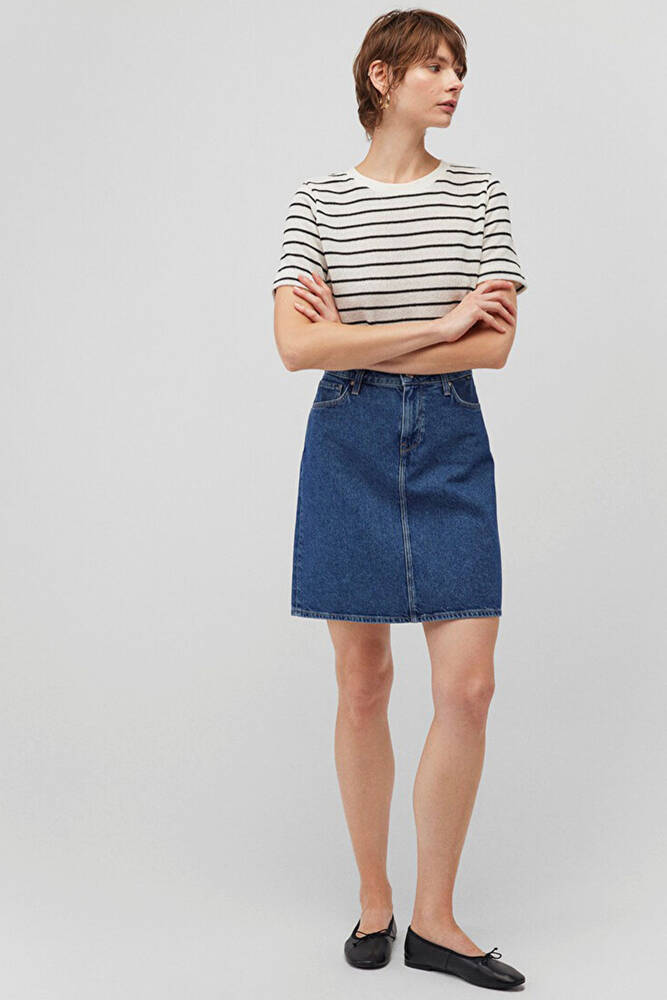 Kadın Valerie Denim Etek 1319885301 Mavi 