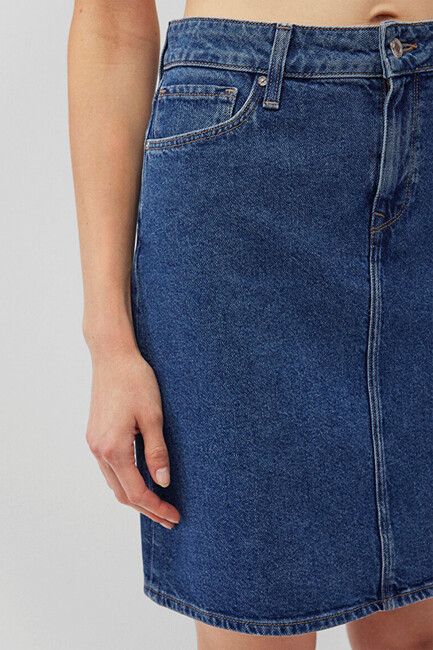 Kadın Valerie Denim Etek 1319885301 Mavi - Thumbnail