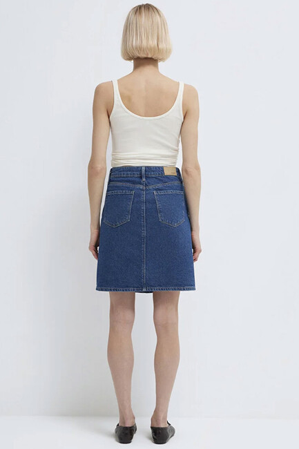 Kadın Valerie Denim Etek 1319885301 Mavi (1)