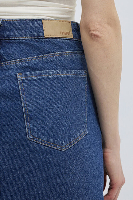 Kadın Valerie Denim Etek 1319885301 Mavi - Thumbnail