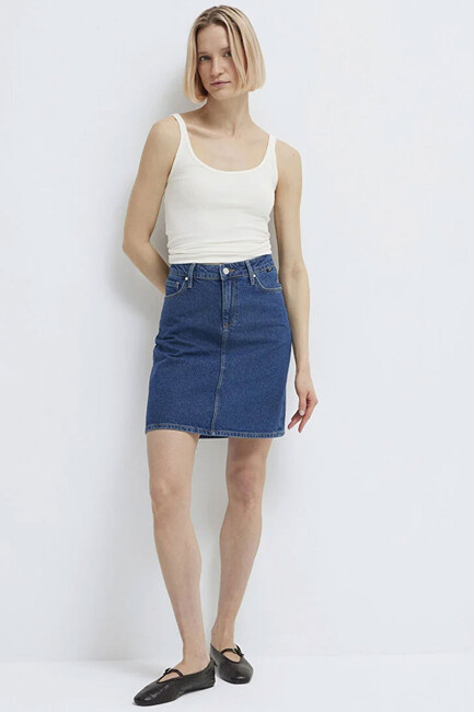 Kadın Valerie Denim Etek 1319885301 Mavi (3)