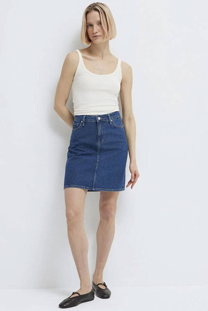 Kadın Valerie Denim Etek 1319885301 Mavi 