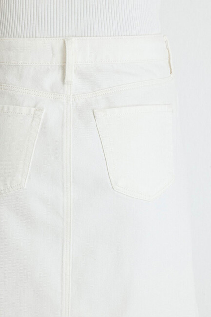 Kadın Valerie Denim Etek 1319887100 Beyaz - Thumbnail