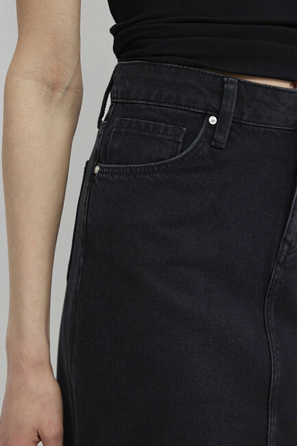 Kadın Valerie Denim Etek 1319890550 Gri (2)