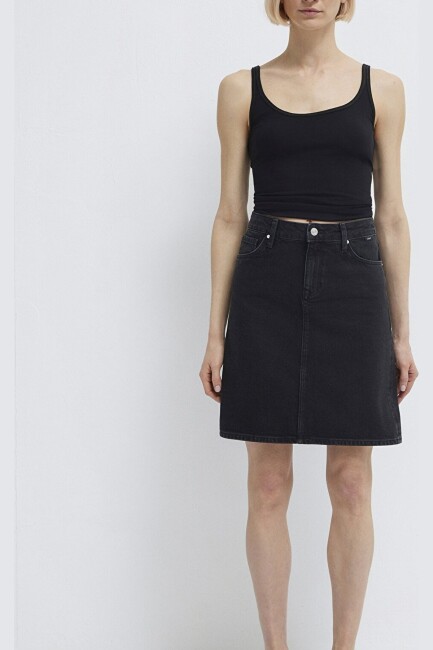 Kadın Valerie Denim Etek 1319890550 Gri (2)