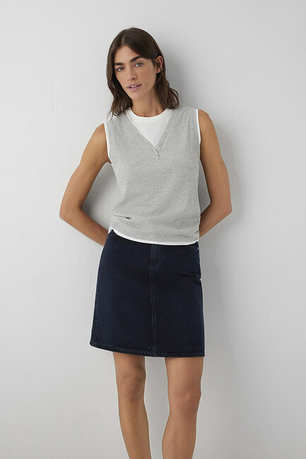 Kadın Valerie Denim Etek 13198A3851 Lacivert (1)