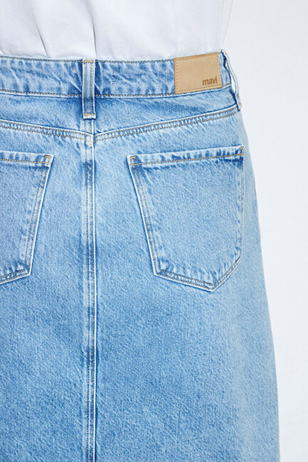 Kadın Valerie Jean Etek 1319886784 Mavi - Thumbnail