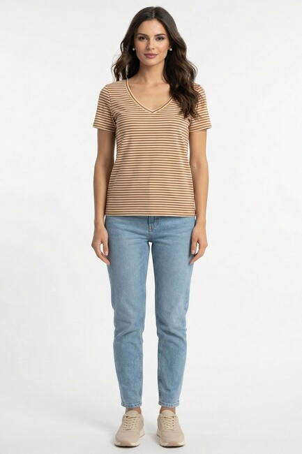 Kadın Venus Tişört 15368929 Kahve (1)