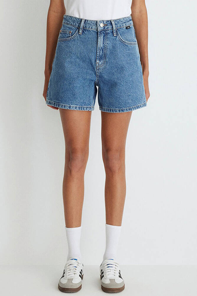 Kadın Verna 90's Denim Şort 1410059-87081 Mavi 