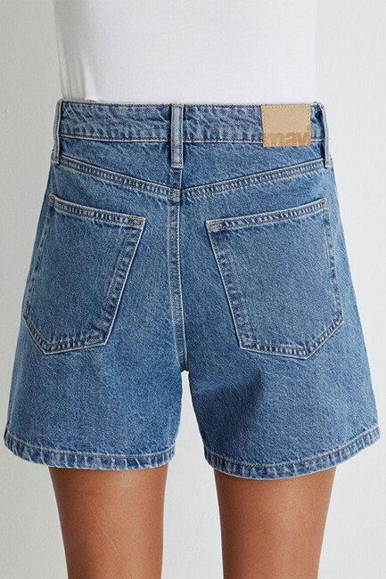Kadın Verna 90's Denim Şort 1410059-87081 Mavi - Thumbnail