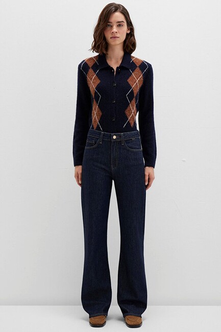 Kadın Victoria Gold Premium Jean Pantolon 101072-90488 Mavi - Thumbnail