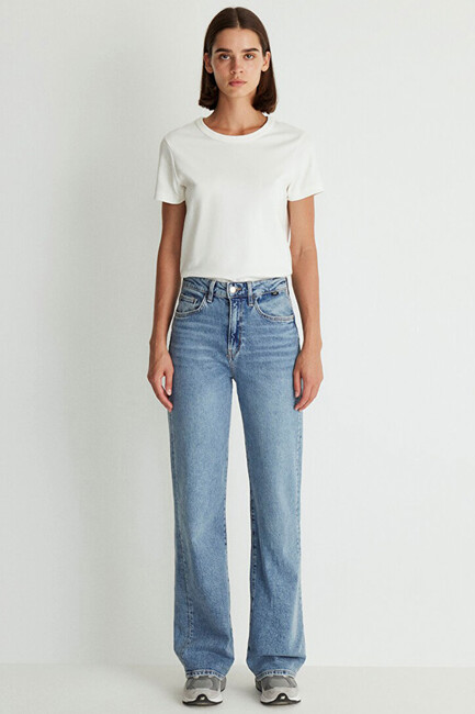 Kadın Vıctorıa Premium Jean Pantolon 101072-88212 Mavi - Thumbnail