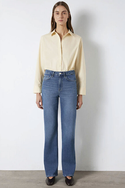 Kadın Victoria Premium Jean Pantolon 101072-A3035 Mavi - Thumbnail