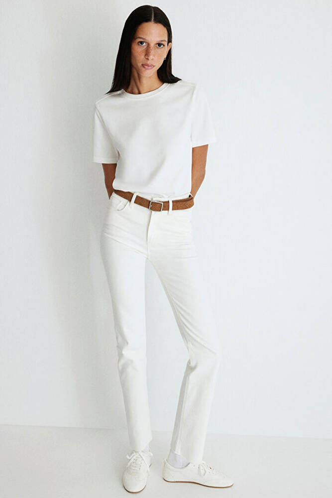 Kadın Viola Mavi Premium Jean Pantolon 101048-86478 Beyaz 