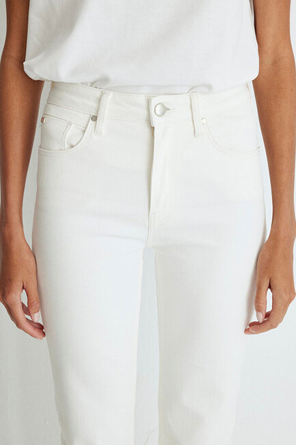 Kadın Viola Mavi Premium Jean Pantolon 101048-86478 Beyaz - Thumbnail