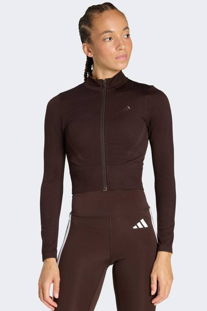 Kadın We Knıt Ceket KE5821 Kahve 