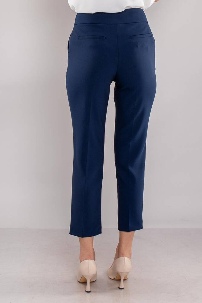 Kadın Yan Cep Mini Tokalı Pantolon 19070593 Lacivert 