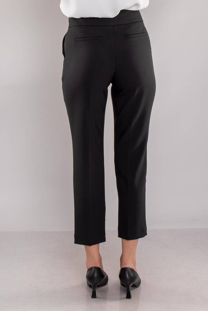 Kadın Yan Cep Mini Tokalı Pantolon 19070593 Siyah 