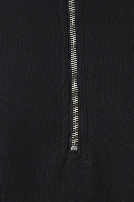 Kadın Yarım Fermuarlı Basic Sweat 1S10572-900 Siyah - 8