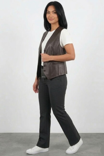 Kadın Yelek 1909584 Kahve (1)