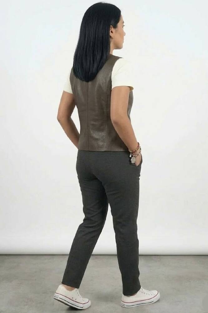 Kadın Yelek 1909584 Kahve 