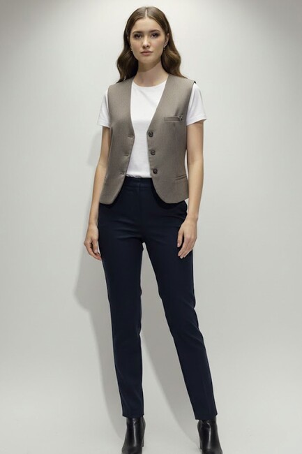 Kadın Yelek 1909629 Bej (1)