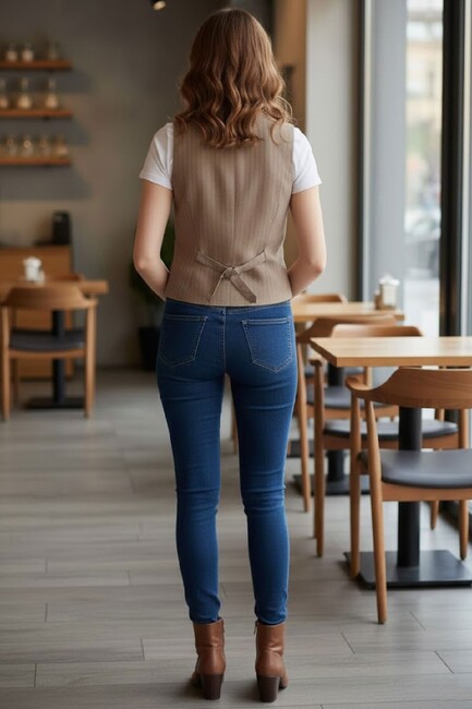 Kadın Yelek 1909636 Bej (3)