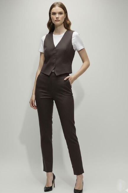 Kadın Yelek 1909636 Kahve (1)