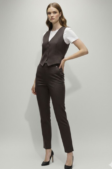 Kadın Yelek 1909636 Kahve (2)