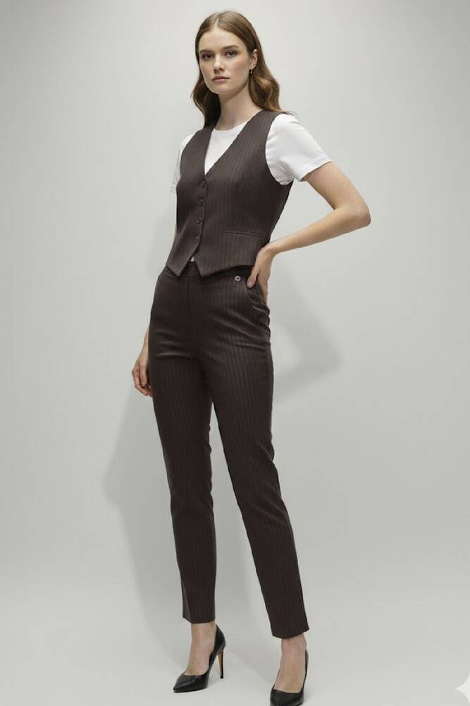 Kadın Yelek 1909636 Kahve 