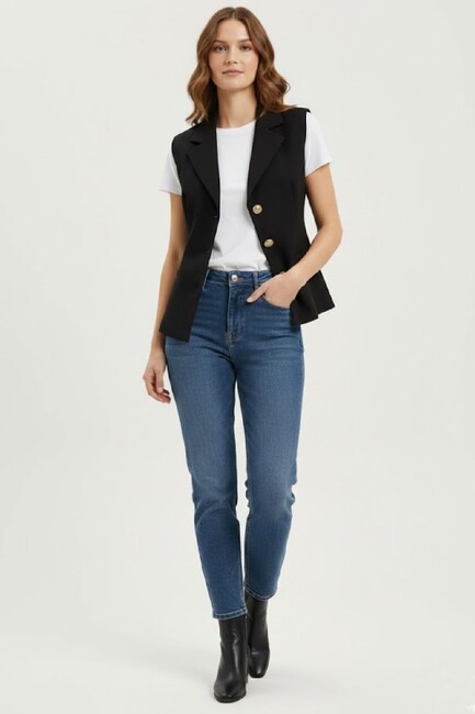 Kadın Yelek 1909638 Siyah (2)