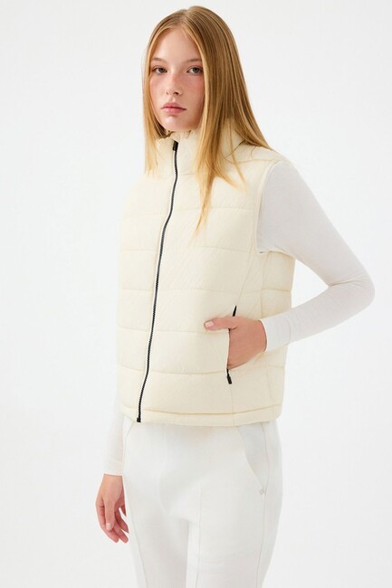 Kadın Yelek LF2040514 Ekru (1)