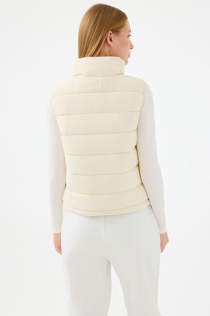 Kadın Yelek LF2040514 Ekru - Thumbnail
